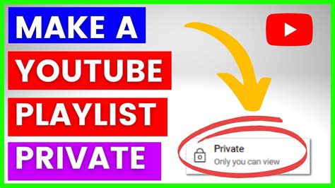 How To Make A Youtube Playlist Private [in 2024] Youtube