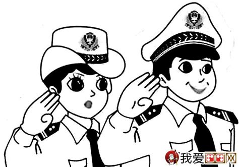 警察和交警叔叔简笔画关于警察的简笔画图片大全51美术网