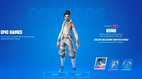 Free Blizzard Buster Kuno Style For Kuno Skin Fortnite YouTube