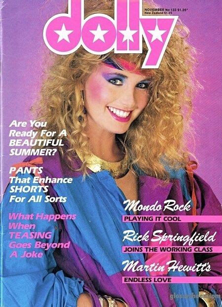 Girl Wearing 80s Make Up On Dolly Magazine No133 November 1981 1980s Makeup And Hair 80s