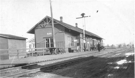 Picture Of Railroad Station Train Depot In Elma Washington Elma