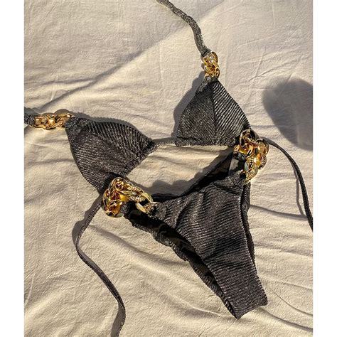 Bikini brasileño de lujo para mujer traje de baño de 2 piezas con