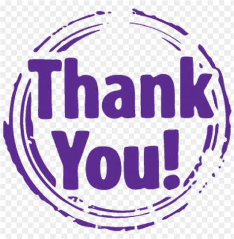 Thank You Purple Stamp Thank You Stamp PNG Transparent With Clear