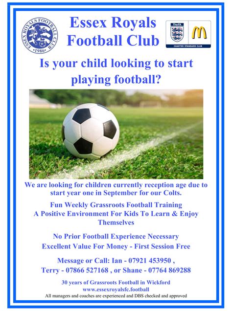 Essex Royals Football Club A Football Club For Everyone