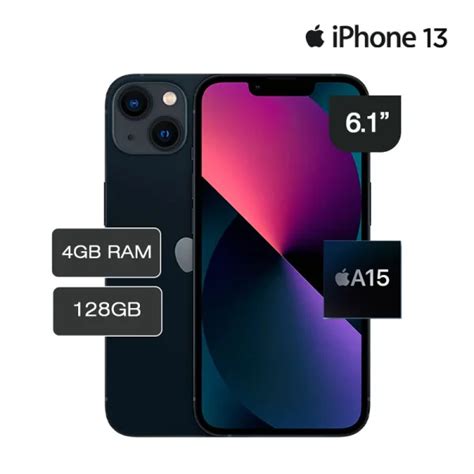 Iphone 13 Chip A15 Bionic 128GB 6 1 OLED IOS 16 Electro A