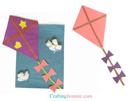 Kite Craft (Free Template) - Crafting Jeannie