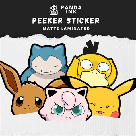 Pokemon Peeker Pikachu Jigglypuff Snorlax Psyduck Evee And More