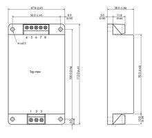 Tmdc Traco Power Isolated Chassis Mount Dc Dc Converter