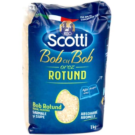 Orez Riso Scotti Bob Cu Bob Rotund 1 Kg Auchan Online