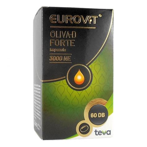 EUROVIT OLIVA D 3000 NE FORTE ÉTREND KIEGÉSZÍTŐ KAPSZULA 60X Kígyó