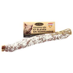 Acheter Les Roches Blanches Saucisse sèche porc normand nature 150g