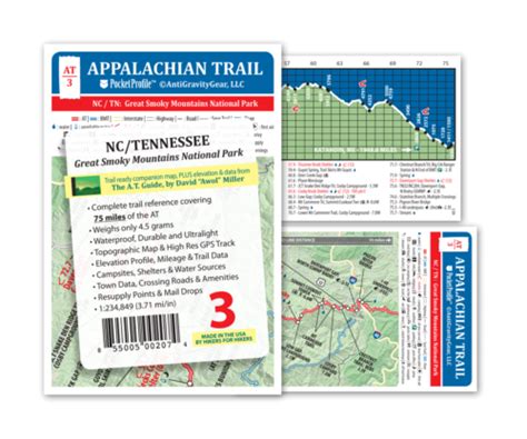 Appalachian Trail Elevation Pocket Profile Map | AntiGravityGear