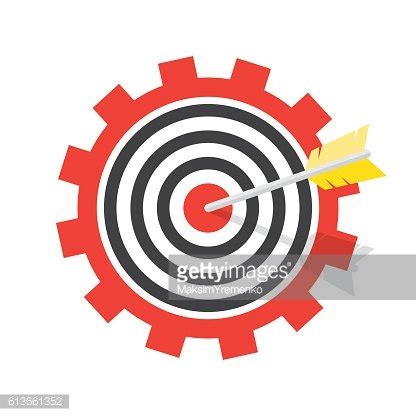 Illustration Of A Target With An Arrow. Stock Clipart | Royalty-Free | FreeImages