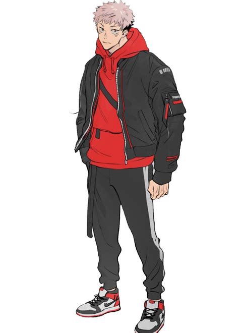 Anime Streetwear Fashion Sketches For Men