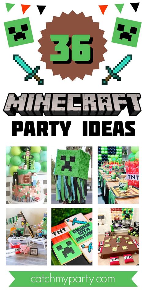 42 Awesome Minecraft Party Ideas Minecraft Party Minecraft Birthday Party Minecraft Party