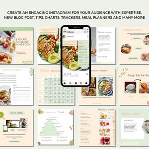 Nutrition Instagram Post Templates Canva Nutrition Coaching Instagram