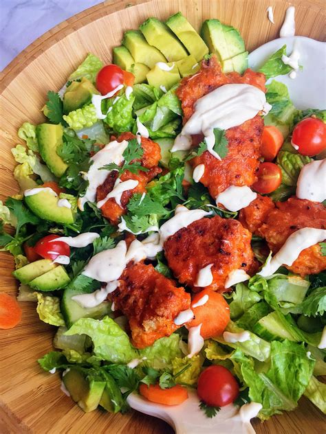 Crispy Buffalo Chicken Salad With Avocado Cilantro Dressing Home