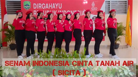 Lomba Senam Indonesia Cinta Tanah Air Sicita Tingkat Kabupaten