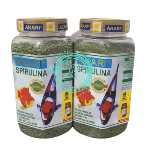 Jual Akari Spirulina Gram Pakan Floating Ikan Koi Koki Gold Fish