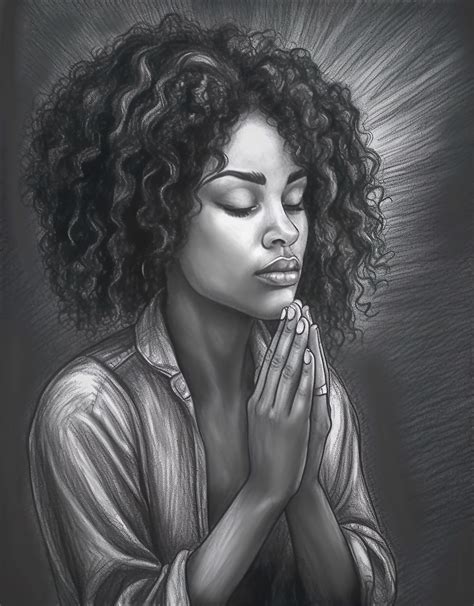 Black Woman Praying