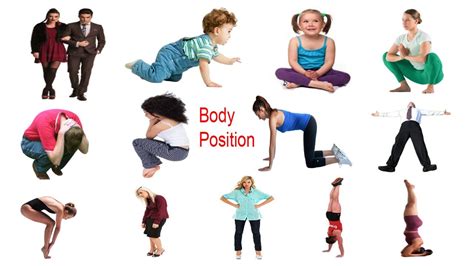 Body Positions Name And Picture Body Position Vocabulary Necessary Vocabulary Tutorial Youtube