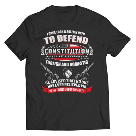 I Once Took A Solemn Oath To Defend The Constitution T Shirt Etsy