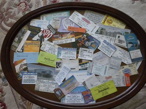 Fun way to display those concert tickets and museum tickets! Purchased ...