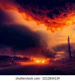 Consequence Nuclear Attack Explosion Atomic Bomb Stock Illustration ...