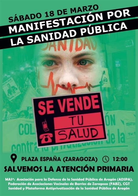 Manifestaci N Por La Sanidad P Blica Barrio De San Jos