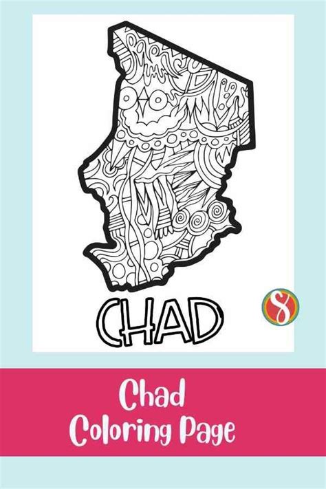 A Coloring Page With The Word Chad On It