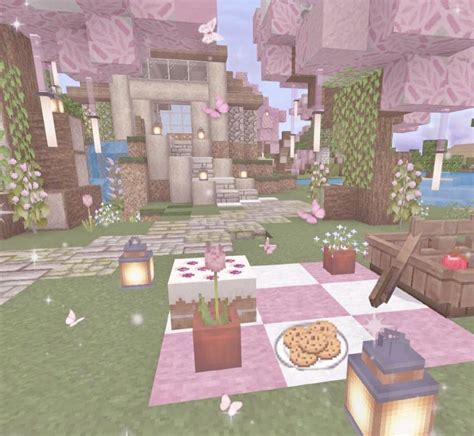 Cute Minecraft Build Pink Idea Inspiration Cute Minecraft Houses Minecraft Houses Cool