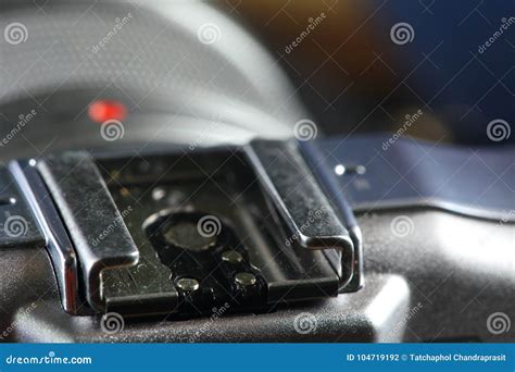 Camera Flash Hot Shoe Part Stock Photo Image Of Close Concept 104719192