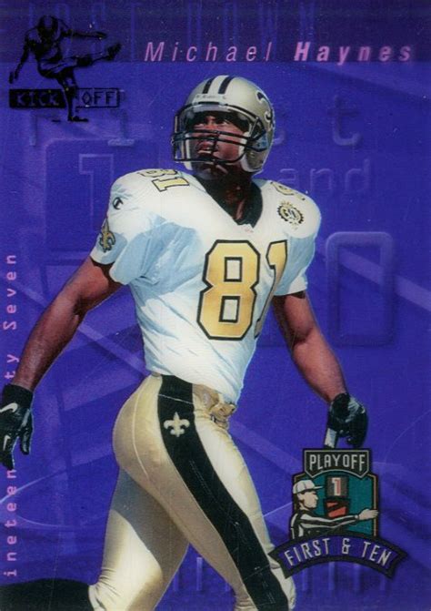 1997 Playoff First And Ten Kickoff 98 Michael Haynes Nm Mt