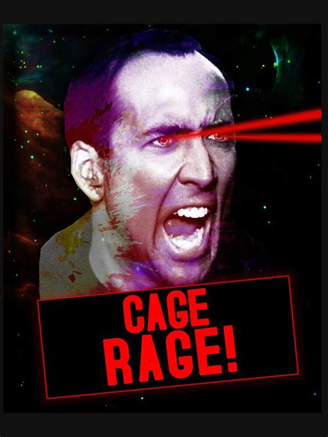 "Nicolas Cage Rage Shirt, Nicholas Cage Face Nichol" T-shirt by ...