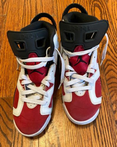 Nike Air Jordan Vi Retro Gs White Red Black Infared Size Y No