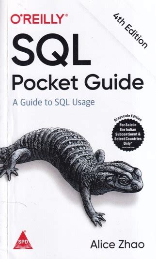 OREILLY SQL POCKET GUIDE ALICE ZHAO Shroff Publishers And