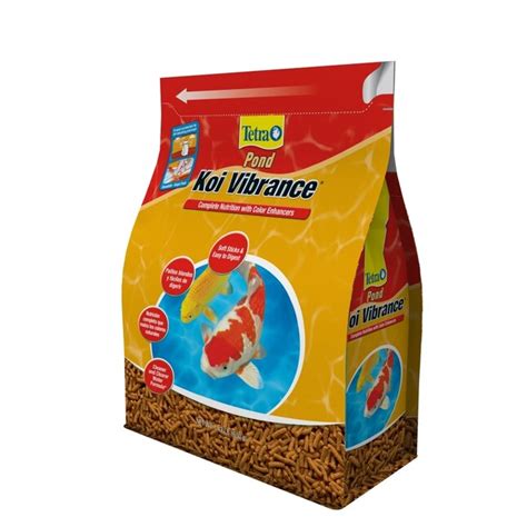 Tetra Koi Vibrance 1.43-lb Red Pond Fish Food Sticks in the Pond ...