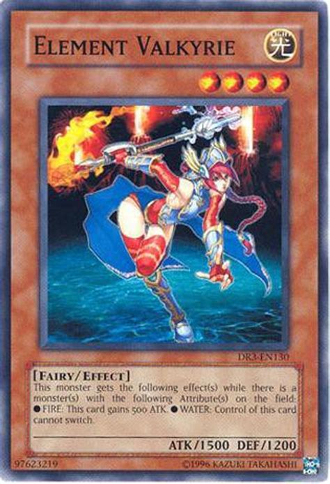 Yugioh Dark Revelation 3 Single Card Common Element Valkyrie Dr3 En130