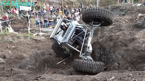 4x4 rock crawler off road vehicles in action in vehicle trial @ Raisio ...