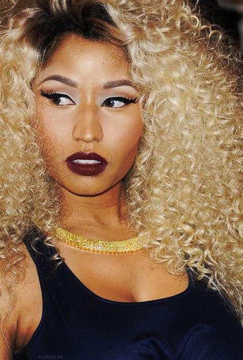 Nicki Minaj Blonde Curly Hair
