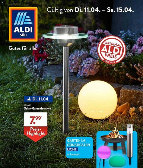 Belavi Solar Gartenleuchte Angebot Bei Aldi S D Prospekte De