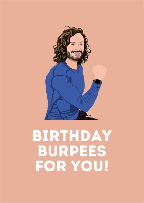 Joe Wicks Birthday Card 1003 Thortful