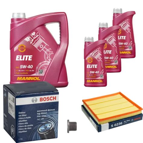 Bosch Inspection Set L Mannol Elite W Pour Bmw X F Er F F