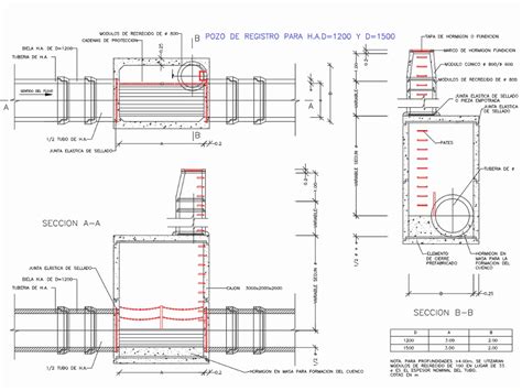 Alcantarillado En Autocad Descargar Cad Gratis 150 24 Kb Bibliocad