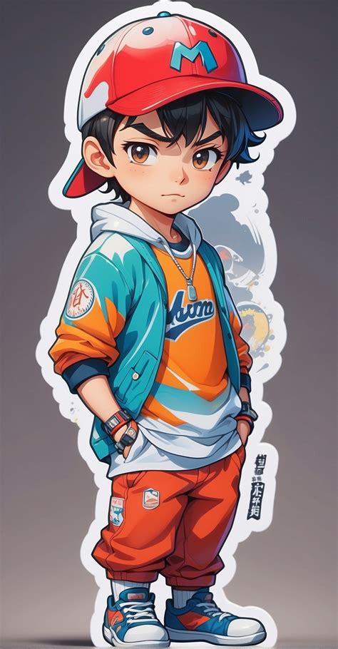 boy baseball sticker  stock photo public domain pictures