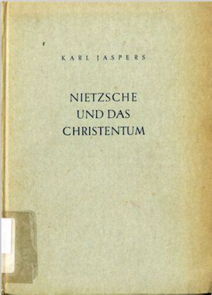 Jaspers Nietzsche Und Das Christentum Hannah Arendt Personal Library