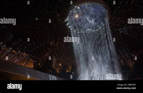 Jewel Changi Airport – Rain Vortex Stock Video Footage - Alamy