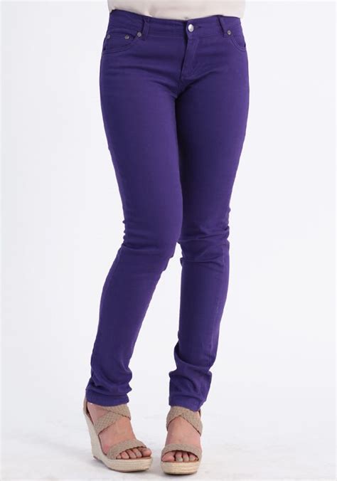 Venture Forward Skinny Jeans In Purple 3999 At Designed