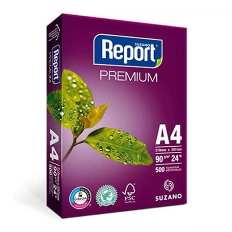 Papel Sulfite Report A4 90g 500 Folhas Suzano Leroy Merlin