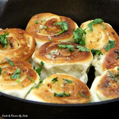 Garlic Bread Rolls Recipe On Pan Tawa How To Make No Oven Garlic